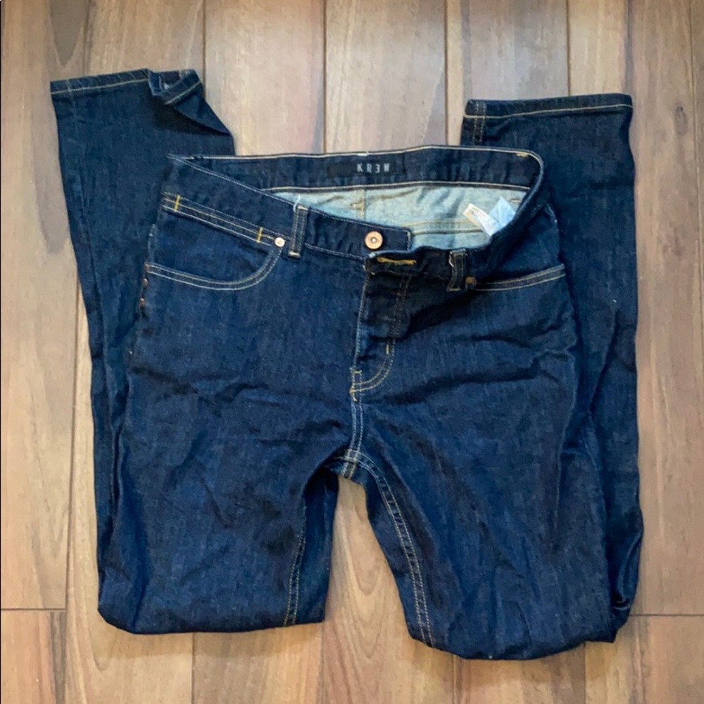 Krew Button Front Jeans